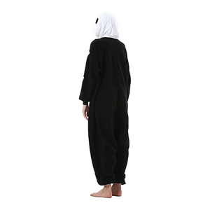 Latest Design Solid Pattern <b>Womens</b> Knitted Fleece Onesie Plus Size Footed Breathable <b>Thermal</b> 100% Cotton Hooded High Quality - Product Image 2