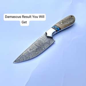 Barre en acier Damas forgé de 12 pouces pour la fabrication de couteaux – Créez votre épée personnalisée, couteau Bowie, couteau à lame fixe ou couteau pliant |   Motif torsadé - Product Image 3
