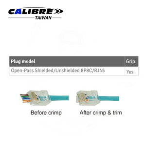 TAIWAN CALIBRE 8P Open Pass Through Innovative Modular Plug Crimper - Product Image 2