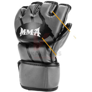 Guantes Profesionales de PU para MMA, Ligeros y Transpirables, con Correa de Muñeca Ajustable para Sparring y Entrenamientos en el Gimnasio - Product Image 1