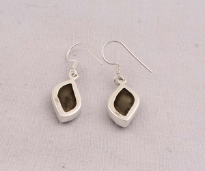 925 <b>Sterling</b> <b>Silver</b> Dendritic Agate <b>Earrings</b> Natural Gemstone Leaf Shape <b>Dangle</b> <b>Earrings</b> Handmade Jewelry for Women Wholesaler - Product Image 6