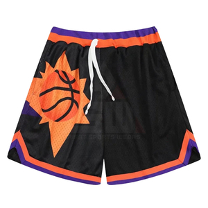 Shorts décontractés pour hommes 100 % polyester, style urbain, couleur unie, imprimé vintage par transfert thermique, avec cordon de serrage, tricoté – Grande Vente - Product Image 2