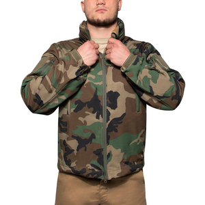 Veste de chasse imperméable de haute qualité en tissu softshell camouflage pour hommes, idéale pour la pêche, la randonnée et les activités tactiques - Product Image 1