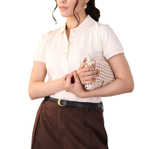 Polo pour femme de qualité supérieure, nouveau modèle tendance, logo personnalisé, tissu respirant, vêtements de sport pour femme - Product Image 3