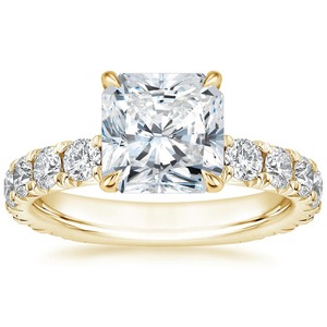 Bague élégante en or style diamant avec pierre étincelante, bague de fiançailles romantique pour femme - Product Image 3