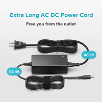 Adaptador de Corriente Universal de 45W 5V-15V 3A AC/DC con 10 Puntas de Carga para Dispositivos Electrónicos Domésticos, Routers, Cámaras CCTV IP, Altavoces