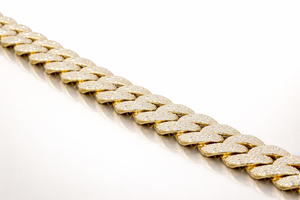 Elvoragems 18K Gold Plated Rose Gold Micro Pave Moissanite Cuban Link Bracelet Iced Miami Chain Hip Hop <b>Men</b> IGI Certified Party - Product Image 3