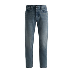 Jeans en denim robustes pour le travail, dotés d'un tissu épais, d'une coupe décontractée, d'une durabilité longue durée et d'une qualité supérieure structurée. - Product Image 1