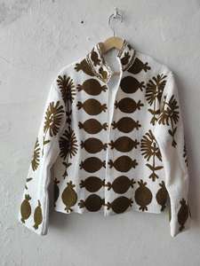 Manteau pour femme, veste courte Suzani, veste en tissu Suzani, robe, veste courte Suzani - Product Image 5