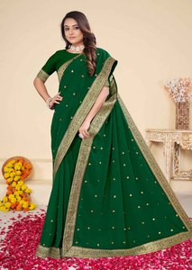 Sari indien en soie Banarasi pour femmes, très populaire, dernières créations de mode ethnique indienne pour mariage/fête, usage quotidien, indien 60428 - Product Image 1