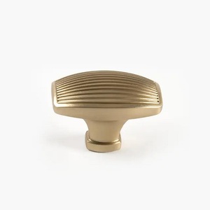 Classic <b>Brass</b> Cabinet <b>Knob</b> Traditional Flower Design Durable Furniture Handle for Storage Closet Drawer Universal Gold Finished - Product Image 3