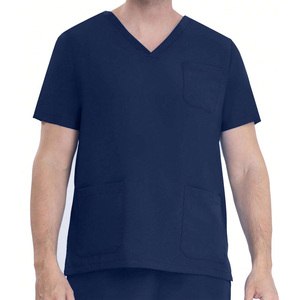 Haut de blouse médicale personnalisable pour hommes – Tenue de travail hospitalière confortable pour usage professionnel - Product Image 4