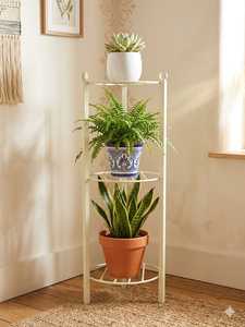 Support de Plantes Décoratif Moderne Style Ferme en Fer Thermolaqué Écologique Durable Léger avec Trou de Drainage Option Suspendue pour la Maison - Product Image 1
