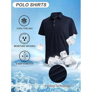 Polo de Golf para Hombre de Alta Calidad OEM, con Logotipo Personalizado, Absorbente de Humedad, Impresión por Sublimación, Ropa Deportiva de Alto Rendimiento para Entrenamiento de Golf - Product Image 5