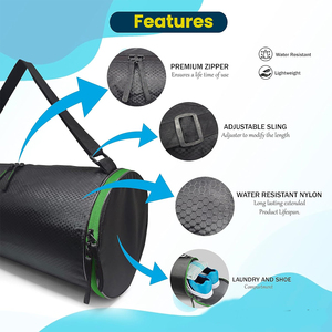 Sacs de sport et de voyage pour la gym, sacs de transport pour l'entraînement et le fitness, sacs de sport imperméables de couleur unie - Product Image 3