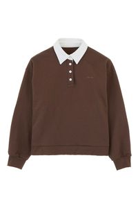 Camisa de punto de manga corta para hombre, verde oliva, de algodón y forro polar, 220g, corte regular, color liso, formal, bordada, antiarrugas, con botones - Product Image 3