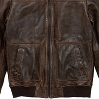 Blouson aviateur en cuir véritable pour homme, blouson unisexe en cuir de mouton et de vache véritable, fermeture éclair, plusieurs poches, style motard