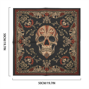 Écharpes de tête en satin de soie de haute qualité avec logo personnalisé pour femmes, bandanas, design tendance, style hip-hop, motifs animaliers/camouflage/dessins animés - Product Image 3