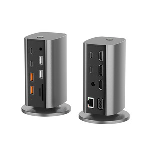 16-in-1 đa chức năng dọc USB-C đa màn hình MST <span class=keywords><strong>HUB</strong></span> Docking Station Gigabit 8K dọc Máy tính để bàn Expander Docking Station - Product Image 1