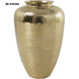 ZAHID EXPORTS Coastal Iron <b>Tabletop</b> Flower Vase Minimal Neutral Finish Simple Home Accent Bulk Export Premium Artisan Crafted - Product Image 1