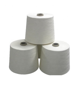 Venta directa de fábrica Ne 20/1 24/1 30/1 34/1 40/1 Blanco crudo 100% hilo hilado en anillo de algodón peinado compacto para tejer y tejer - Product Image 3