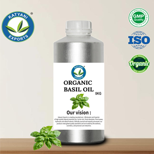 USDA Certified Organic Sweet Basil (Ocimum Basilicum) Essential Oil - Pure Natural Steam Distilled Herbal Oil - Katyani Exports - Product Image 5