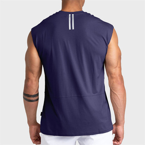 AMERICAN TRENCH CLOTHING Débardeur Homme Personnalisé 100% Polyester Écologique Respirant Séchage Rapide Col Allongé Haute Qualité - Product Image 2