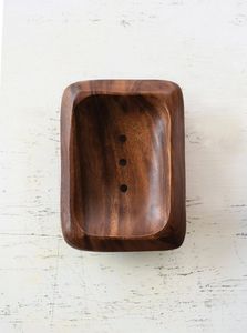 Vintage European Style 100% Natural Wood <b>Soap</b> <b>Dish</b> <b>Holder</b> Eco-friendly Durable Design Customizable Size Color for Bathroom Decor - Product Image 2
