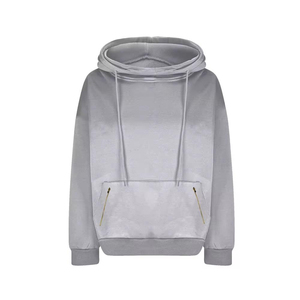 Sudadera con Capucha Corta de Invierno para Mujer, Personalizada, Informal, Holgada, con Logotipo Frontal, de Felpa - Product Image 4