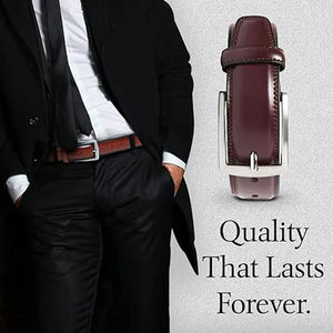 Cinturones Unisex de Cuero Vacuno al por Mayor, Casuales, de Alta Calidad, con Hebilla Plateada, Transpirables, Tallas Personalizadas - Product Image 3