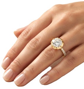 Anillo Micro Redondo Halved Octelle para Producto Más Vendido con 1 Diamante Redondo Cultivado en Laboratorio de 1.00 Quilates DEF VS Oro Sólido de 10K 14K 18K - Product Image 6