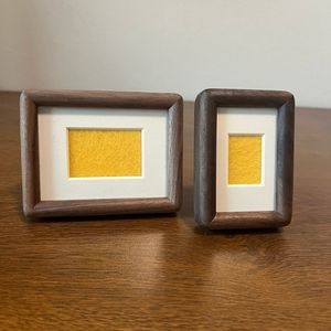 <b>Rustic</b> Walnut Wood Photo <b>Frame</b>, Solid Hardwood, Anniversary Gift - Product Image 4