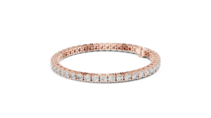 Bracelet tennis classique en or 18 carats plaqué rhodium, serti de diamants de laboratoire taillés de 7,4 carats, unisexe, de luxe, idéal pour offrir, pour les fêtes, les mariages ou le quotidien - Product Image 3