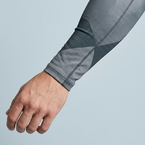 T-shirt de compression à manches longues pour homme, imprimé dégradé personnalisé, respirant, couche de base - Product Image 4