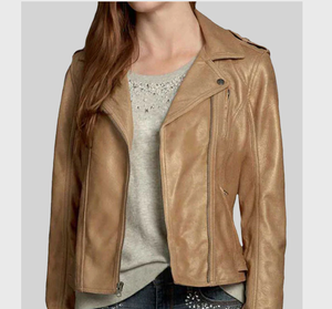 Nouvelle Veste en Cuir Tendance pour Femme, Coupe-Vent, Styles Personnalisés Charlotte Burnt, Veste en Cuir Multiple pour Homme et Femme 2006 - Product Image 3