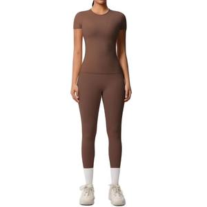Conjunto Deportivo de Lujo de Alta Calidad, Bra Deportivo y Leggings Personalizados, 3 Piezas, Pantalones, Ropa Deportiva para Mujer, Conjuntos de Yoga para Mujer con Logotipo - Product Image 1