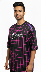 Camiseta Casual Oversize para Hombre, Sublimada, Estilo Urbano, Corte Regular, Transpirable, de Secado Rápido, en Poliéster/Algodón - Product Image 4