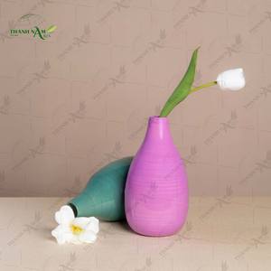 Vase décoratif en bambou Art Déco - Forme pure, cadeau d'anniversaire avec une présence intemporelle en provenance du Vietnam - Product Image 3