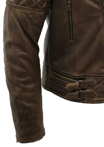 Blouson de motard en cuir de haute qualité pour homme, vêtement d'extérieur premium pour la moto, service d'échantillons OEM ODM disponible directement - Product Image 2