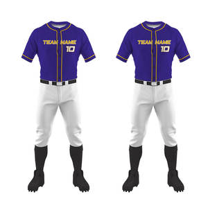 Uniforme de béisbol personalizado para deportes de equipo con camiseta y pantalones disponibles en todos los colores y tallas - Product Image 2