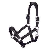 Harnais en corde de cuir tressé de haute qualité de 1 pouce de large avec quincaillerie métallique réglable