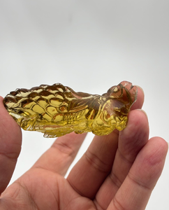 Ídolo de Ganesha de Citrino Natural Tallado a Mano, Estatua de Piedra Preciosa de Cristal Amarillo, Decoración Espiritual, Piedra Curativa, Vastu, Feng Shui, Reiki - Product Image 2