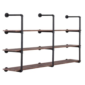 Supports d'étagères industriels en fer forgé Aqdus Saleem AS-IB006 |   Supports rectangulaires robustes pour salon - Vente en gros Inde - Product Image 6