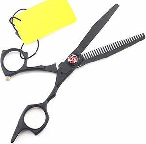 Ciseaux de coiffure japonais de qualité supérieure de 5,5 pouces - Ciseaux professionnels pour barbiers et coiffeurs - Comprend un ciseau à effiler - Product Image 2