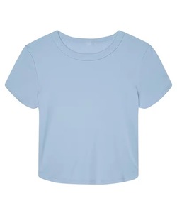 เสื้อยืดผู้หญิงสั่งทำขายส่ง ผ้าสัมผัสนุ่มเย็น ทรงเข้ารูป แขนสั้น ระบายอากาศดี สีพื้น สำหรับฤดูร้อน - Product Image 3