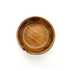 Precioso cuenco de hilo de madera de palisandro para tejer a mano estilo simple con ordenado y fácil acceso en la India - Product Image 3