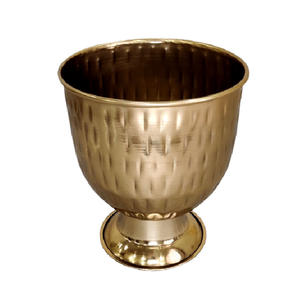 Bol décoratif en métal martelé doré moderne, bassin à fruits en acier inoxydable plaqué or de qualité supérieure pour la maison et l'hôtel - Product Image 4