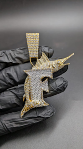 Colgante de Pez Marlín con Diamantes de Moissanita de Lujo, Plata 925 con Baño de Rodio, Estilo Hip Hop, Collar con Colgante, Regalo para Hombre - Product Image 5