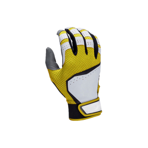 Gants de frappe de baseball en cuir du Pakistan en gros, respirants, durables, légers, avec logo et couleur personnalisés - Product Image 1