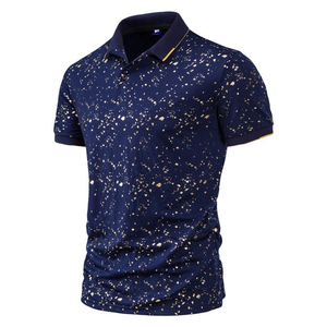 Camisas de Hombre de Alta Calidad 100% Algodón, Bordadas, con Patrón Sólido, Casuales, de Manga Corta, Secado Rápido, Personalizables, de Diseño de Lujo - Product Image 4